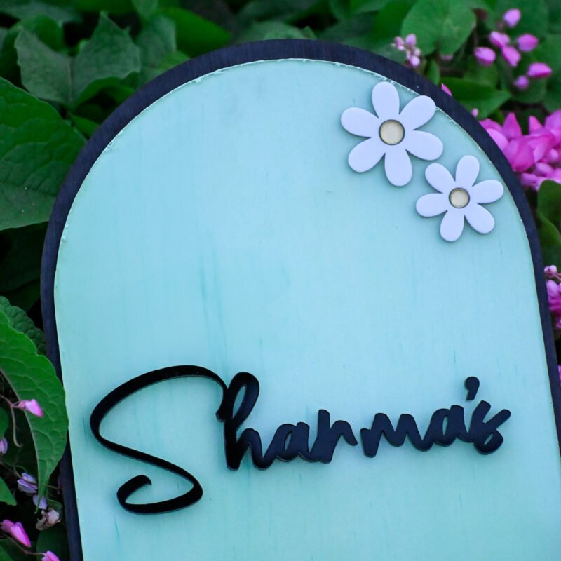 House Name Planter Lavender,Aqua Green,Maroon