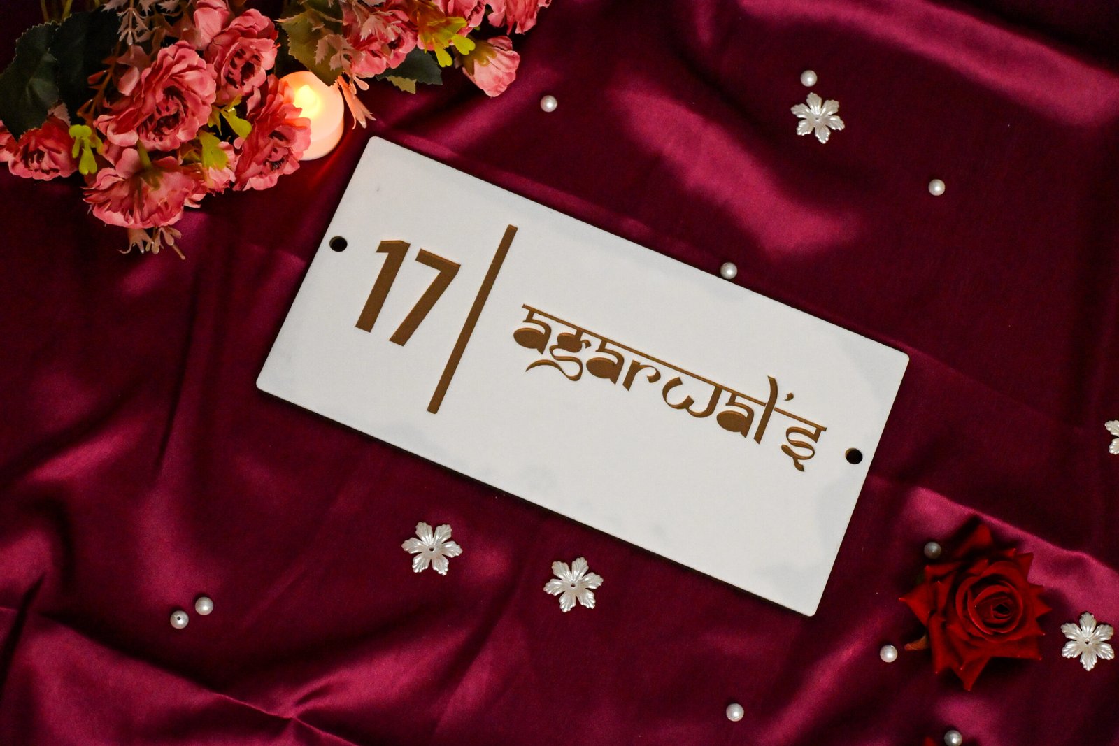 House Name Plate White,Black - Image 5