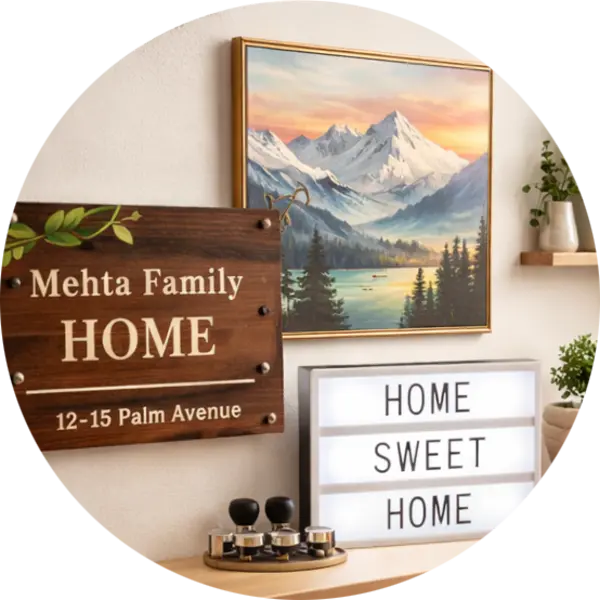 Personalized home decor gifts handmade in India